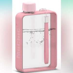 13oz Flat Portable Handbag Slim BPA Free A5 Water Bottle Tritan Plastic - 380ml